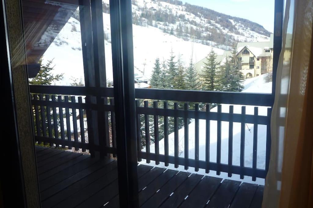 Ferienwohnung Duplex Avec Belle Terrasse Au Pied Des Pistes Vars  Exterior foto